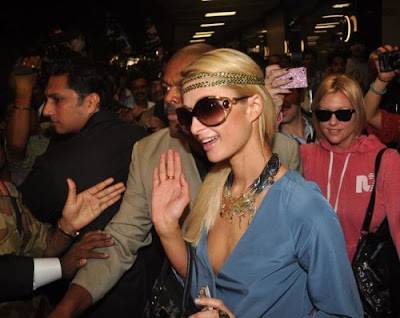 Paris Hilton - Paris Hilton arrives in India