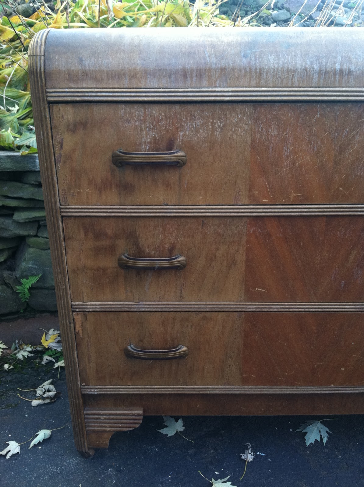 Waterfall Dresser Makeover