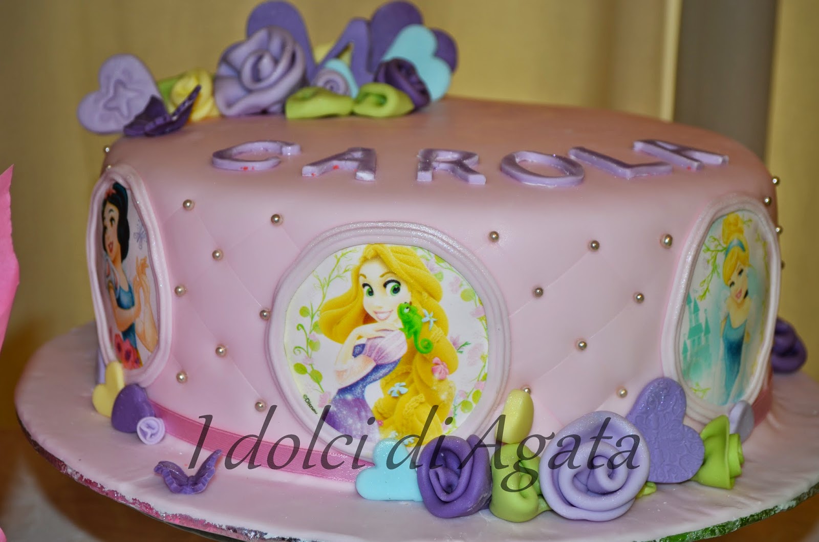 I dolci di Agata e non solo !!!: Torta principesse disney