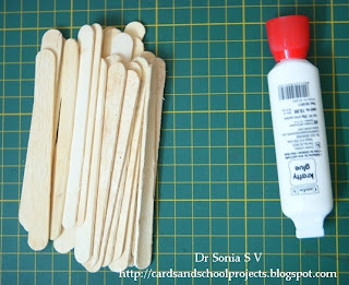 Craft Ideas   Cream Sticks on Ice Cream Stick Craft