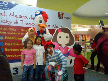 Mr.Soh the magical clown at Tesco KFC outlet