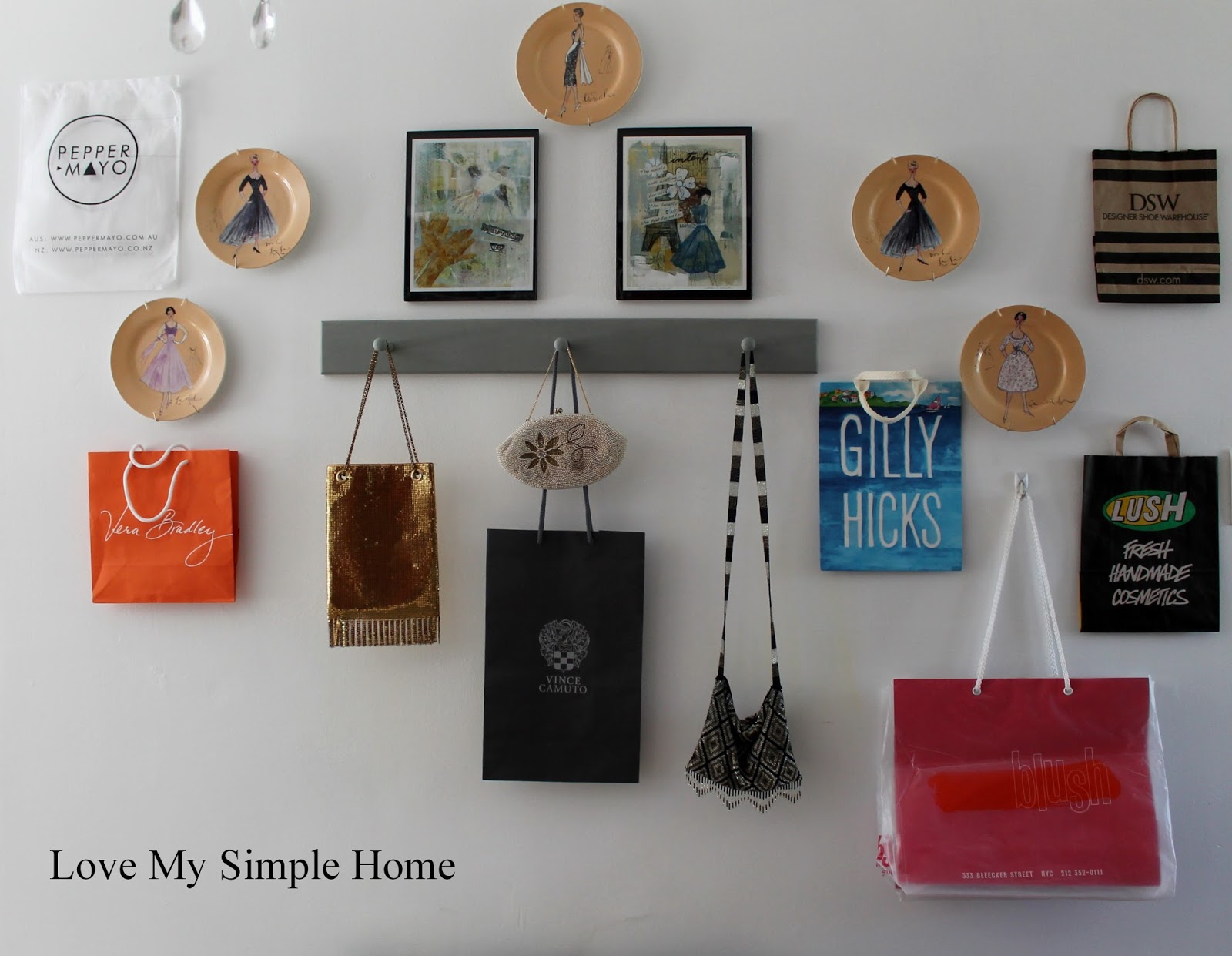 Shopping Bag Inspired Gallery Wall Love My Simple Home