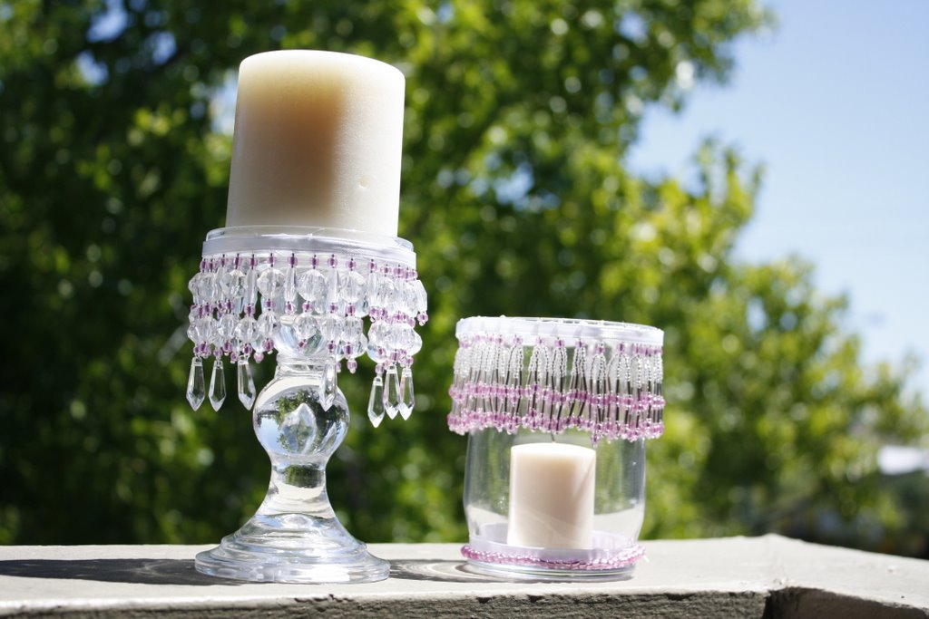 iDoItMyself DIY Beaded Candle Holders