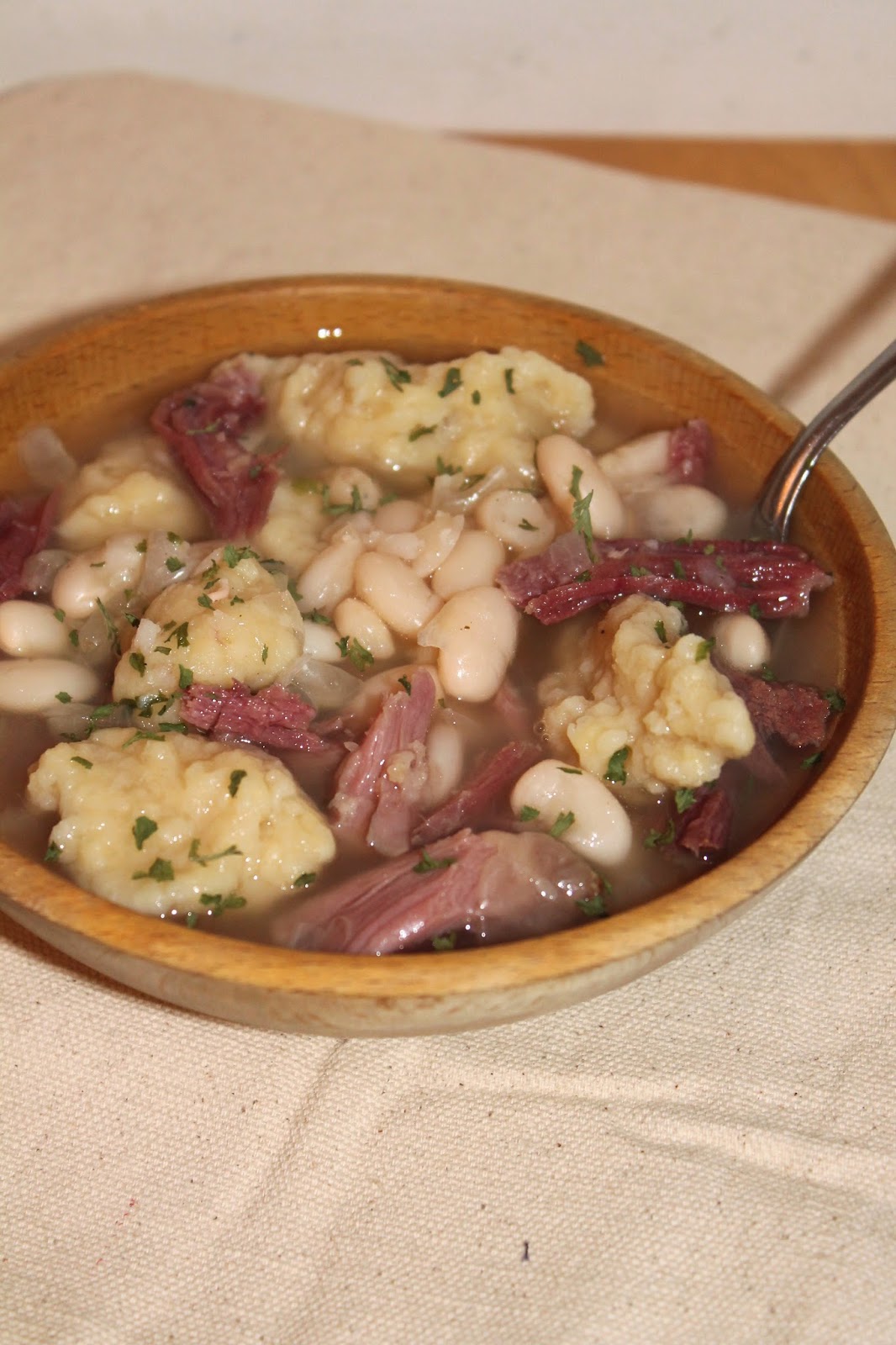 Savory Moments Ham, bean, and rivel soup