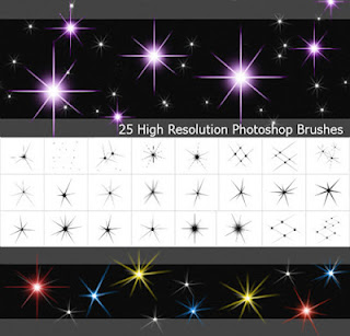 Pinceles de efecto de brillos para photoshop