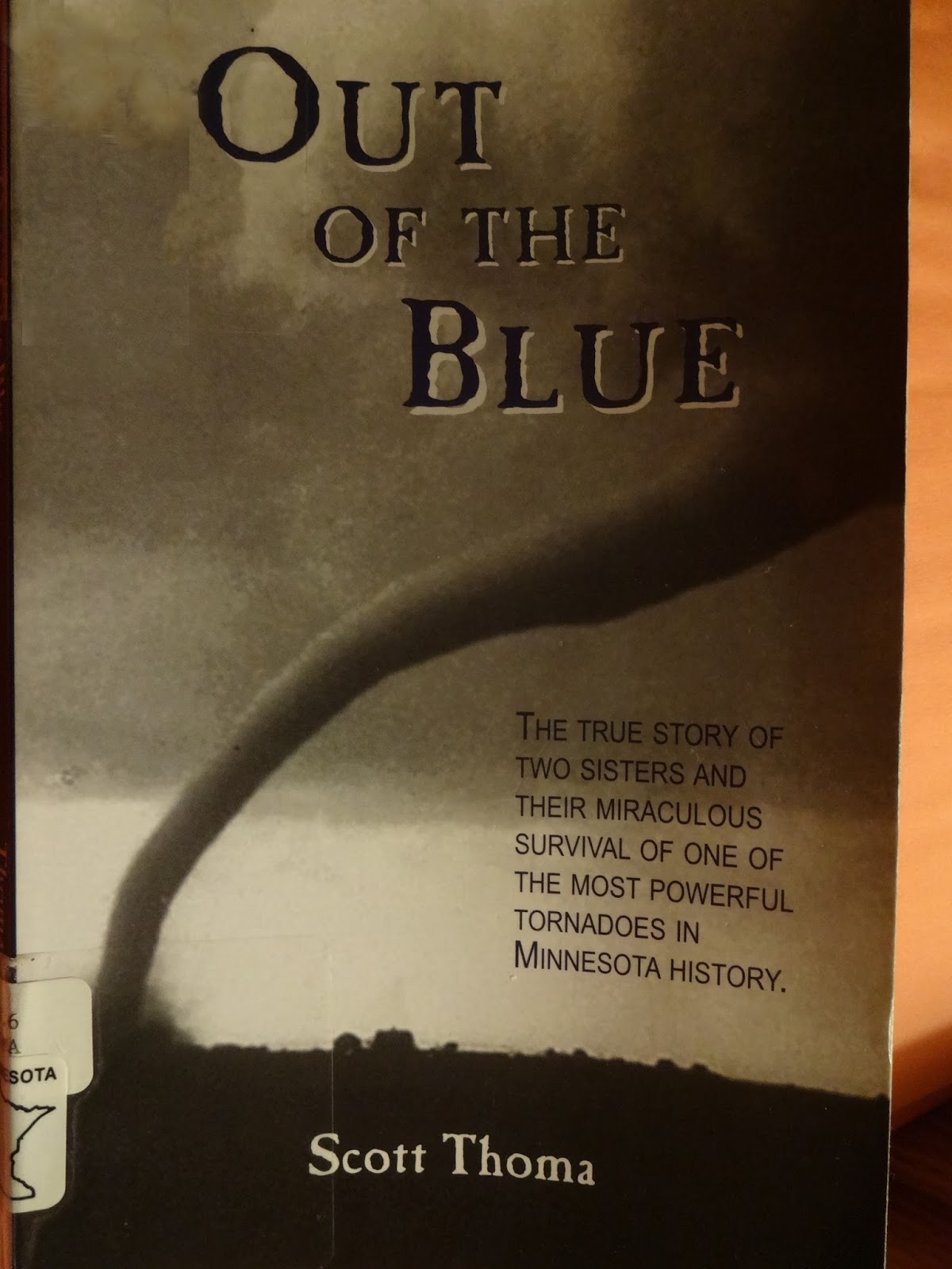 Books For Your Mind Out of the Blue 1968 Tracy, MN F5 Tornado by