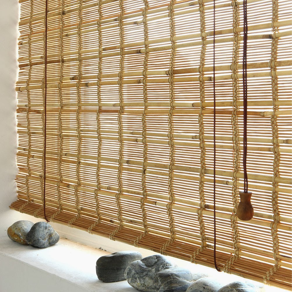 Bambu rullgardin rusta