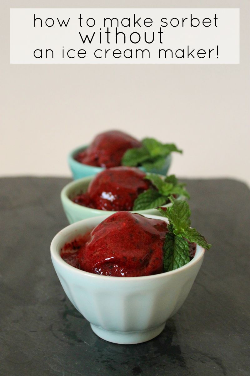 BEAUTY & THE BEARD MIXED BERRY SORBET! (how to make sorbet without an
