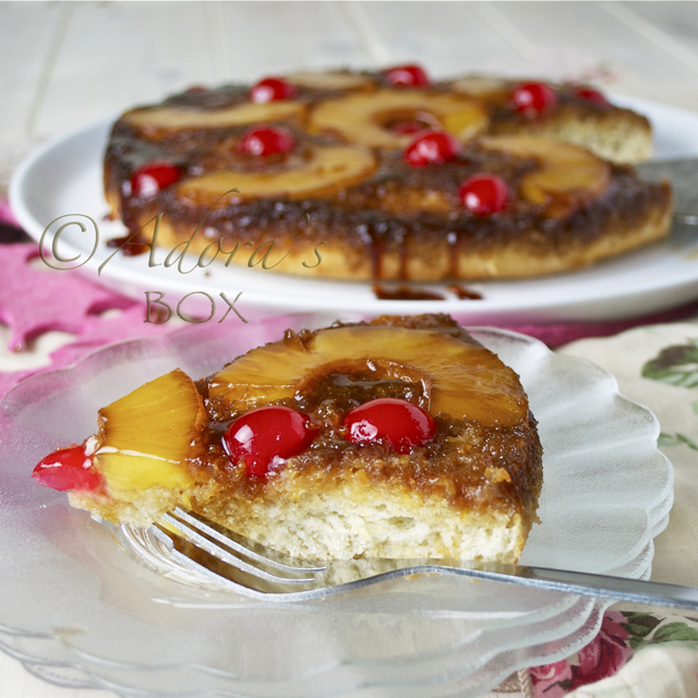 Adora's Box PINEAPPLE UPSIDE DOWN CAKE