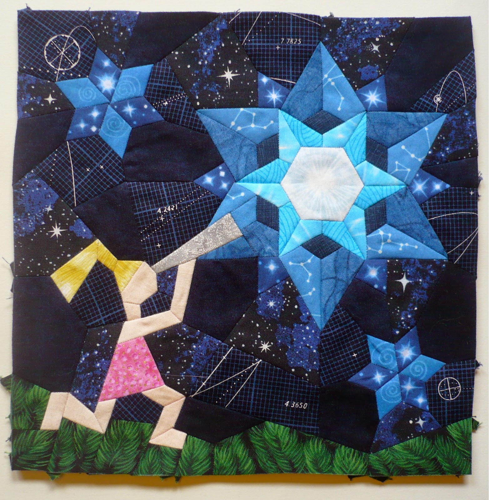 Hexatopia Astronomical Quilt at the Houston Festival