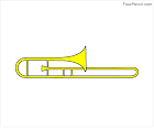 Free Printable Trumpet coloring pages for kids