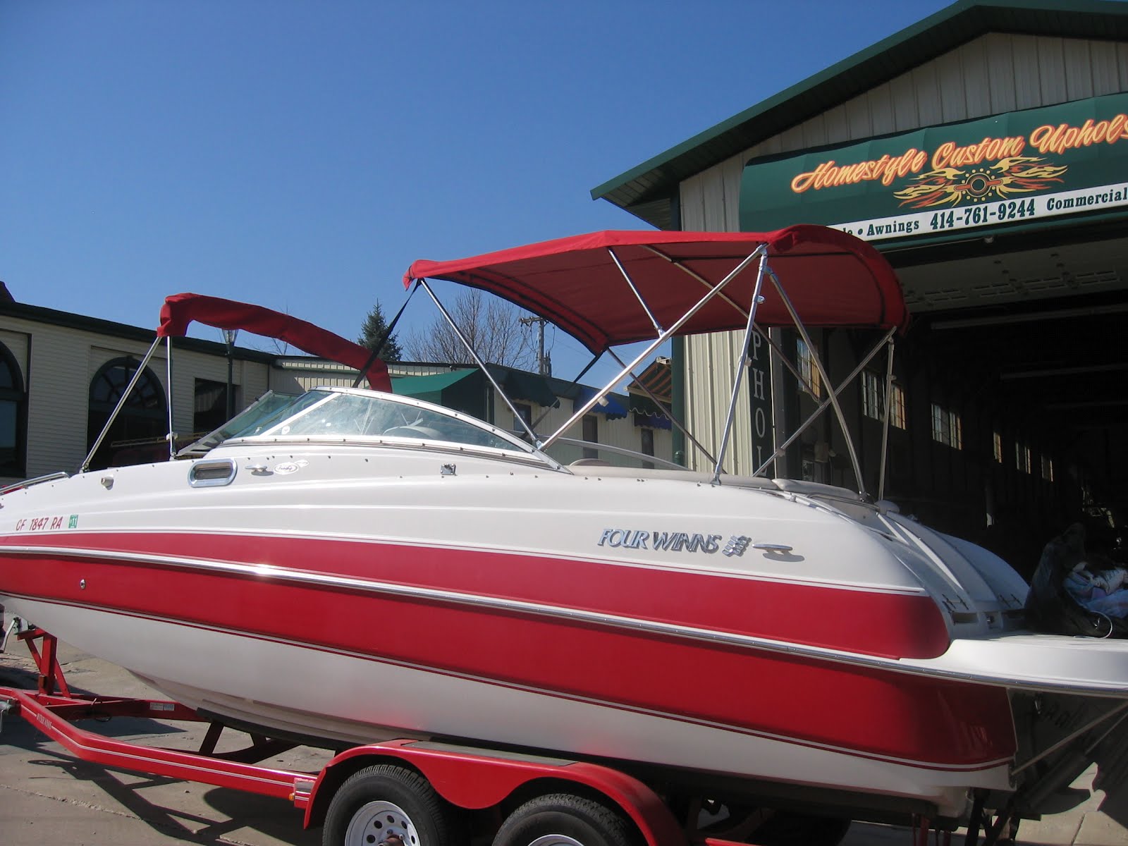 Homestyle Custom Upholstery and Awning Full Boat Enclosure and Cockpit
