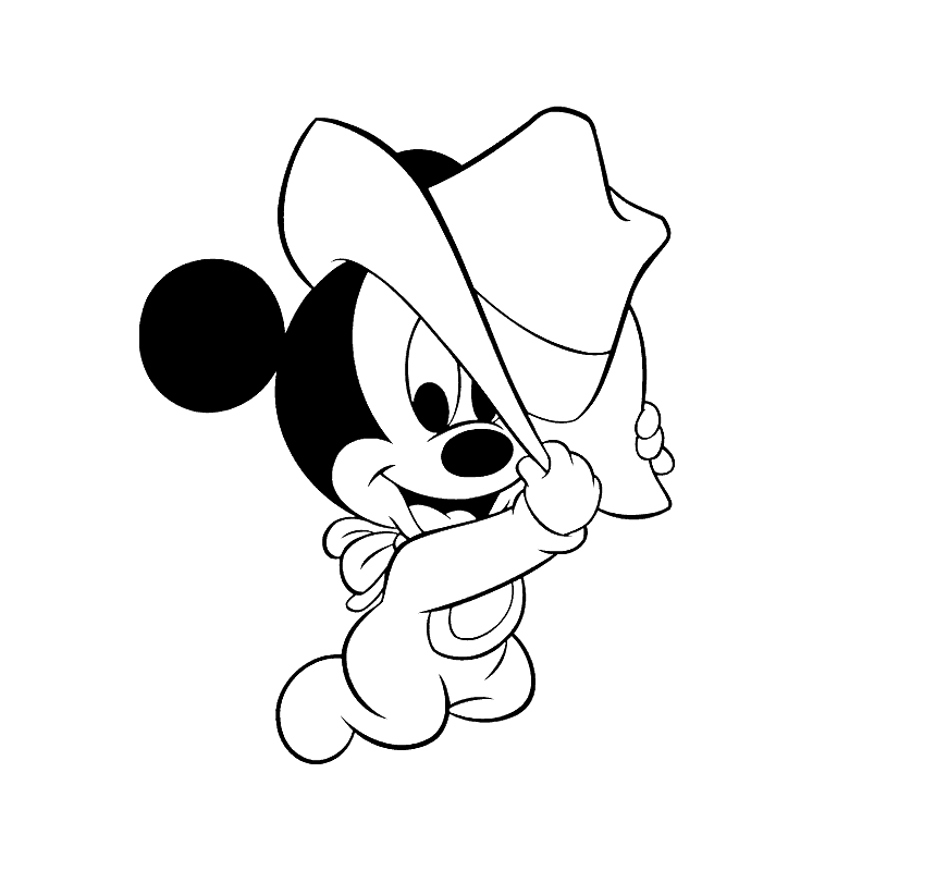 mickey mouse For Kid Coloring Page Free wallpaper