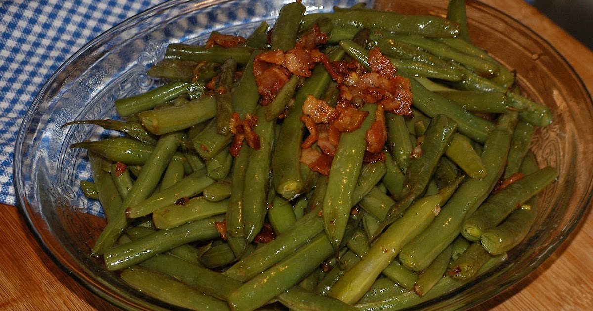 Satisfying Eats BaconFried Green Beans
