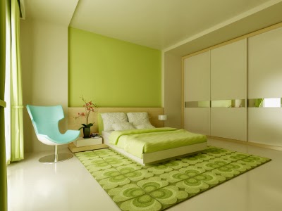 Dormitorios en verde limón - Ideas para decorar dormitorios