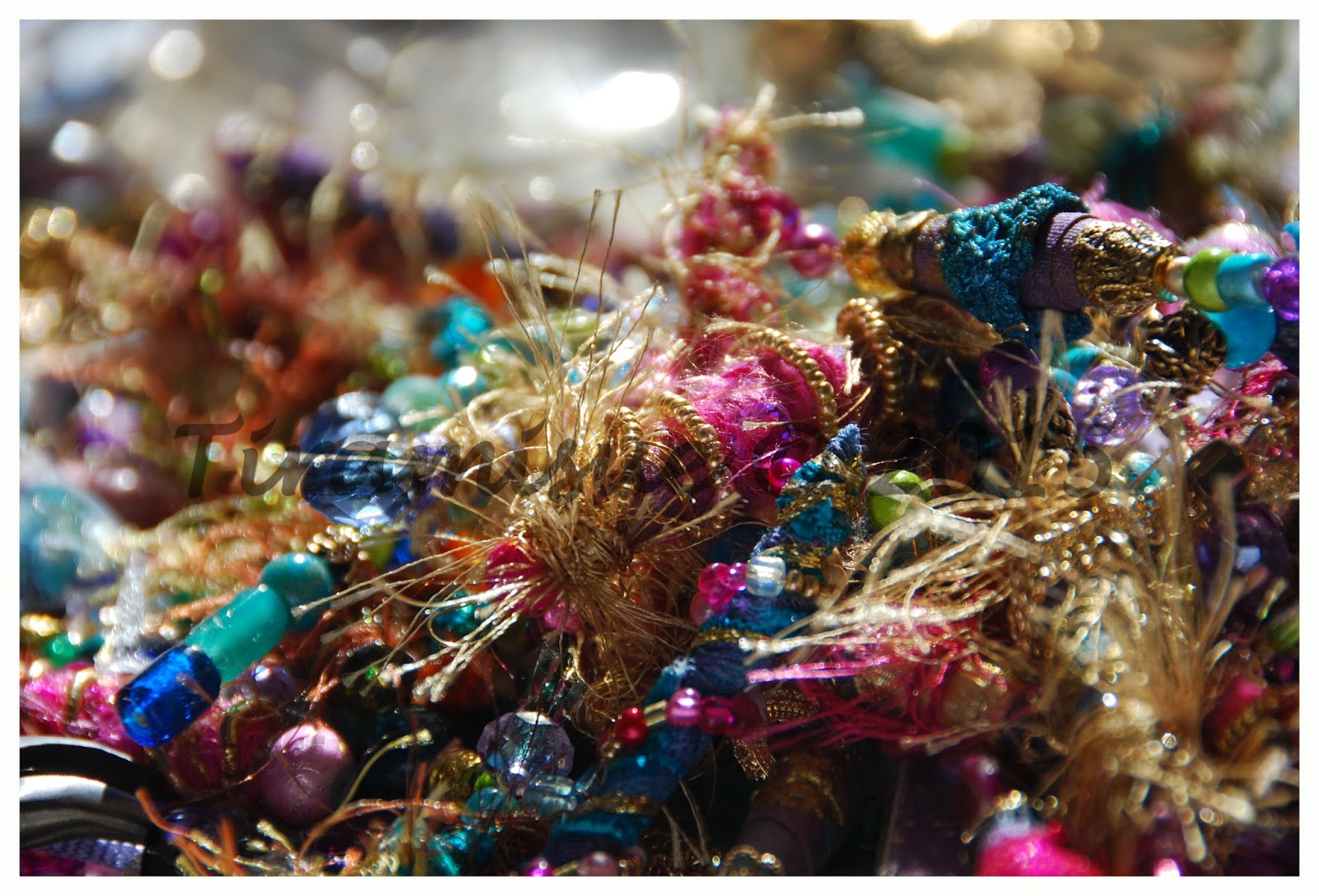 TiramiSue FABRIC BEADS AND GLITTER STICKS