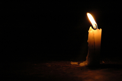 The simple lighting of a candle may start the ritual process.