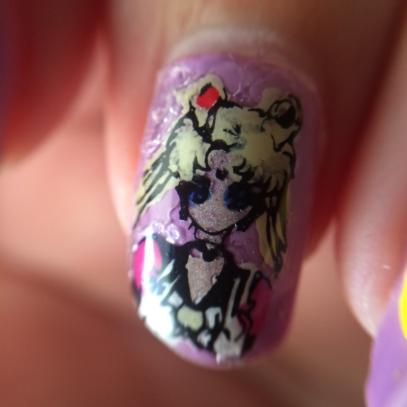 Sailor Moon Nail art 