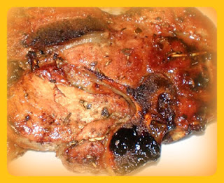 Chuleta a la plancha con papas grilladas Chuleta a la plancha con papas grilladas