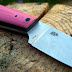 Enzo Necker with Pink G10 and Carbon Fibre handle
