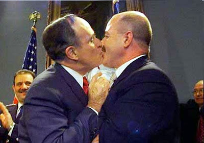 Rudy Giuliani gay for Kerik fascist funny