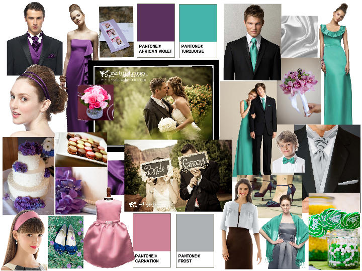 This is our final wedding color motif The colors in the style board were