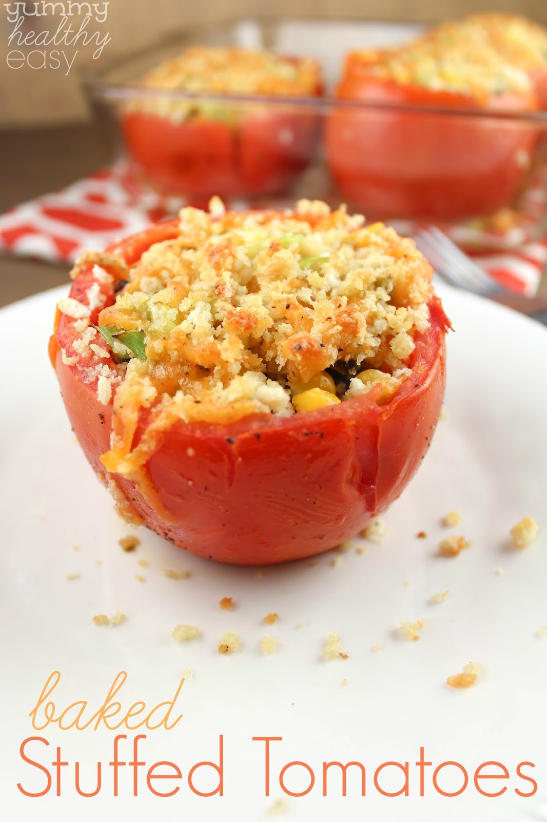 Baked Stuffed Tomatoes Yummy Healthy Easy
