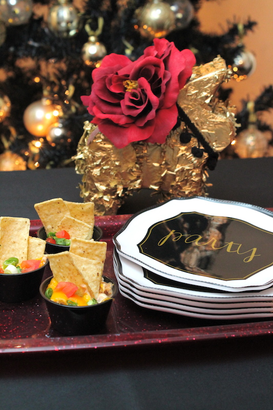 Warm Rosarita Bean Dip Party Appetizer Ideas LAURA'S little PARTY