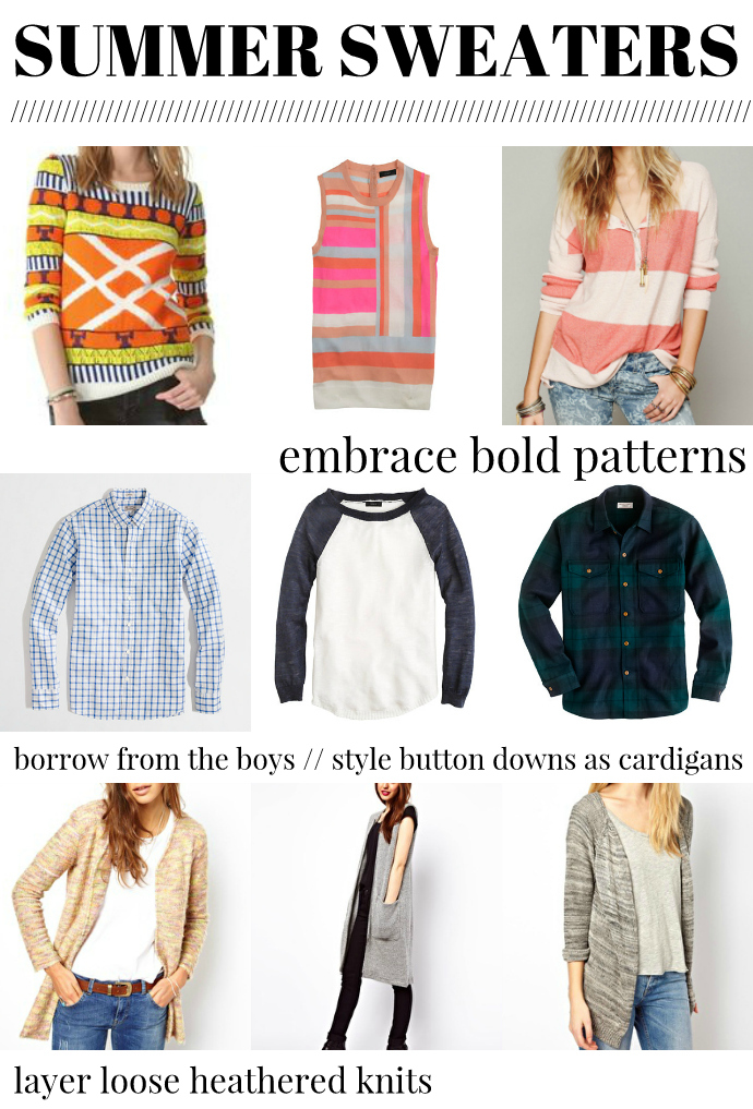 Applewood Road Saturday shop / summer sweaters