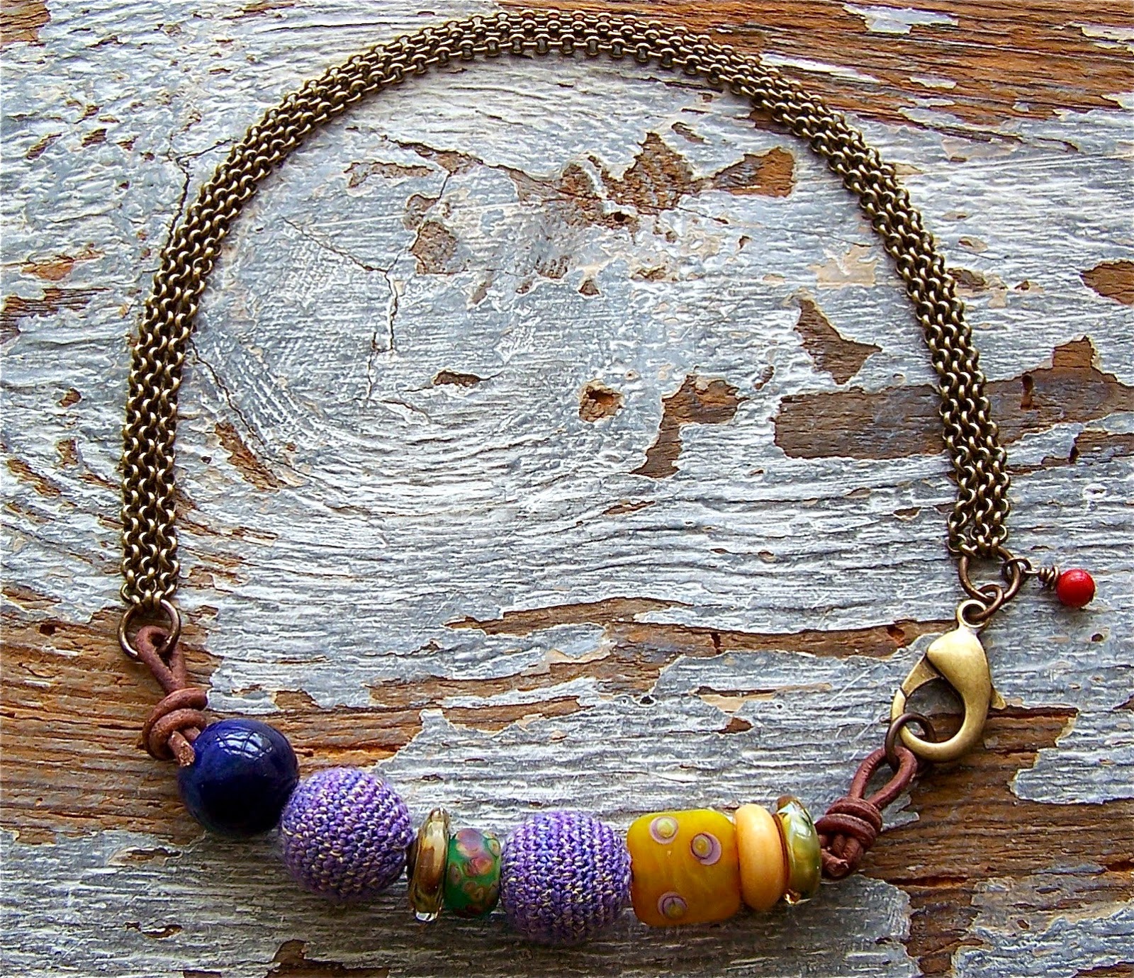 Jennifer Stumpf Microcrochet Beaded Necklace