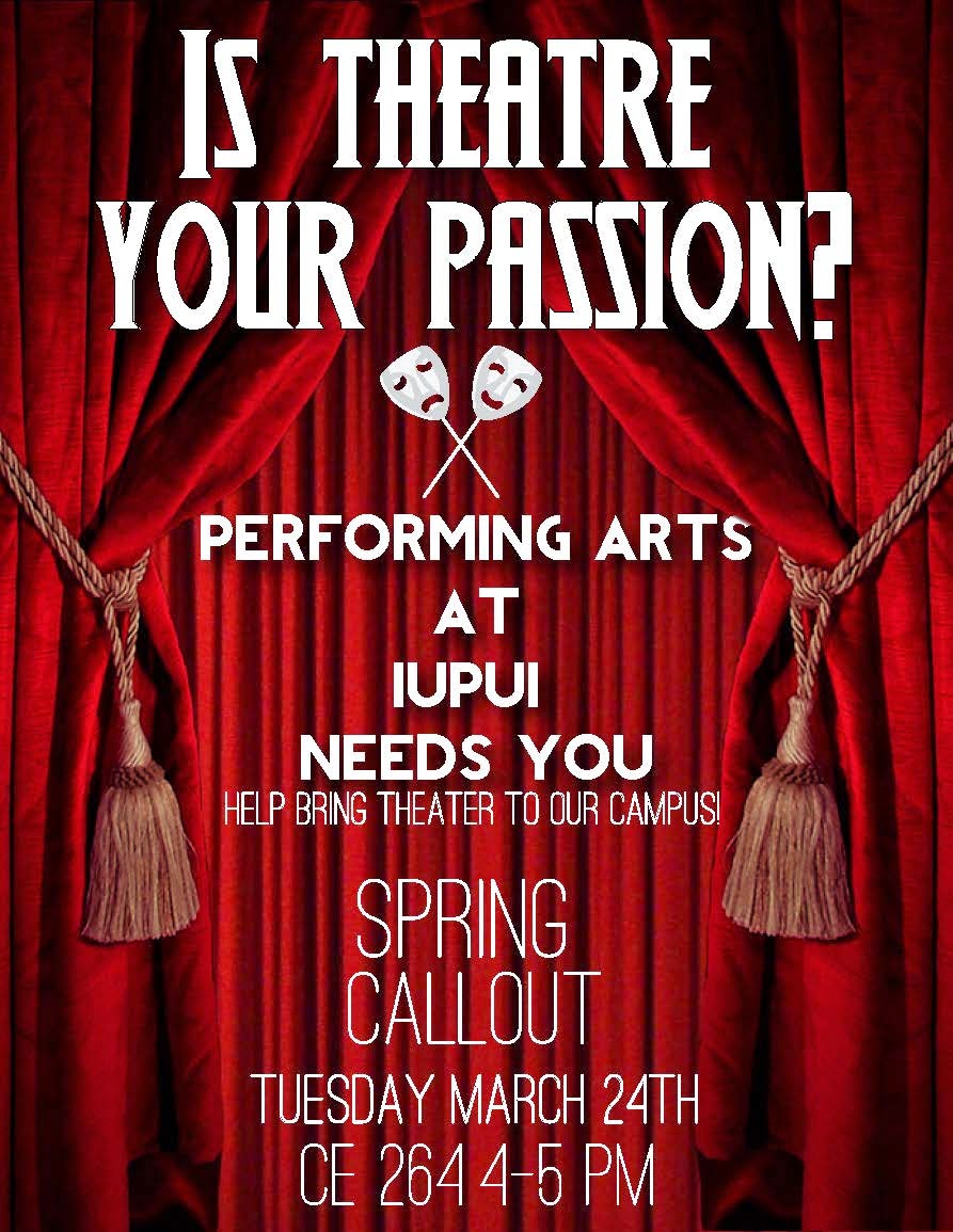 Designer Portfolio of Clinton Jones Theater Club Flyer (Adobe