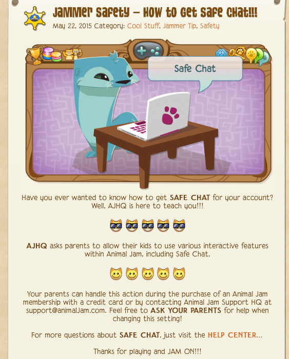Withheld Info about Safe Chat?! Animal Jam Stream