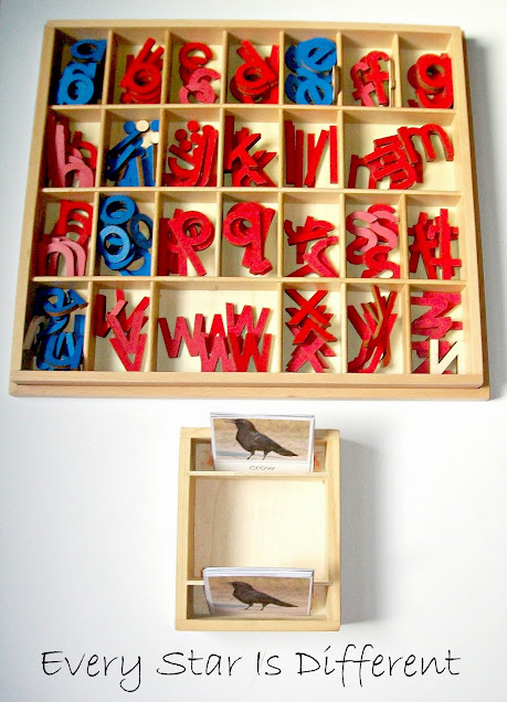The Real Montessori Movable Alphabet Spelling Activity