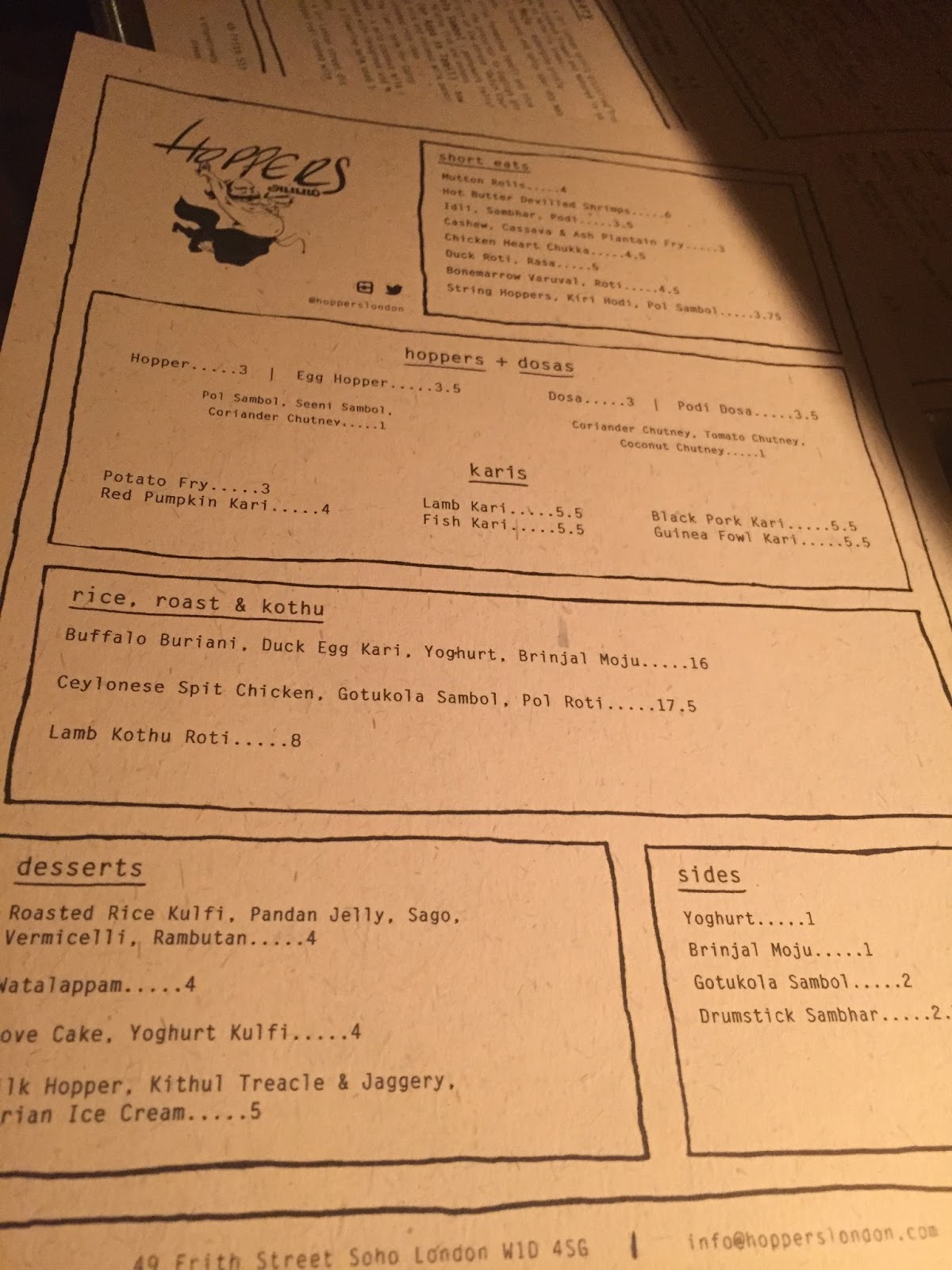 Cheese and Biscuits Hoppers, Soho