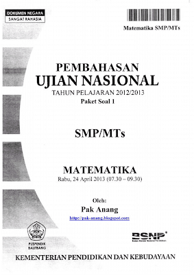 banyaknya permintaan untuk mengunggah pembahasan soal un matematika