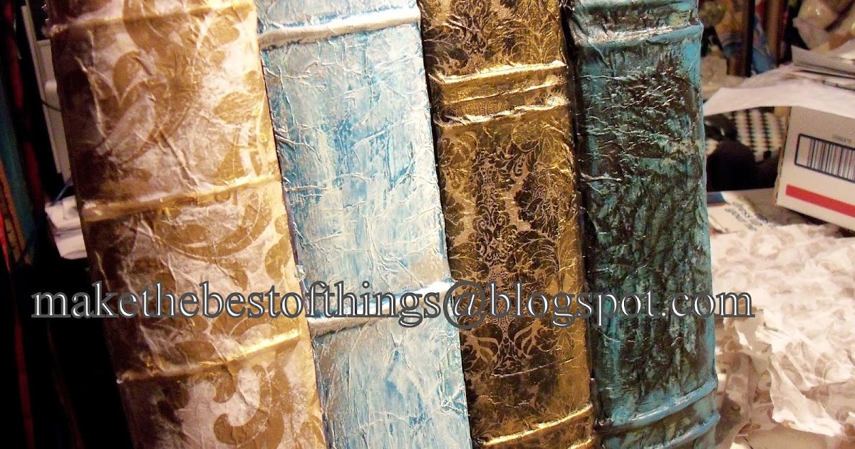 Make The Best of Things Faux Antique Book Storage Boxes