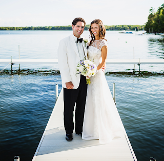 Jeff Schostak of Schostak Brothers and Rachel Schostak of StyleShack at their wedding