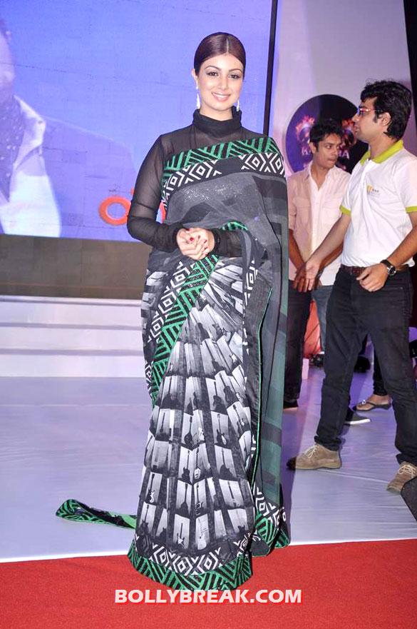 Ayesha Takia Azmi in Saree - Launch of 'Sur Kshetra' - Ayesha Takia Azmi
