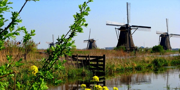 Os moinhos de vento na Holanda - se você não viu pelo menos um, é como se  não tivesse visitado a Holanda - simplesmente Holanda