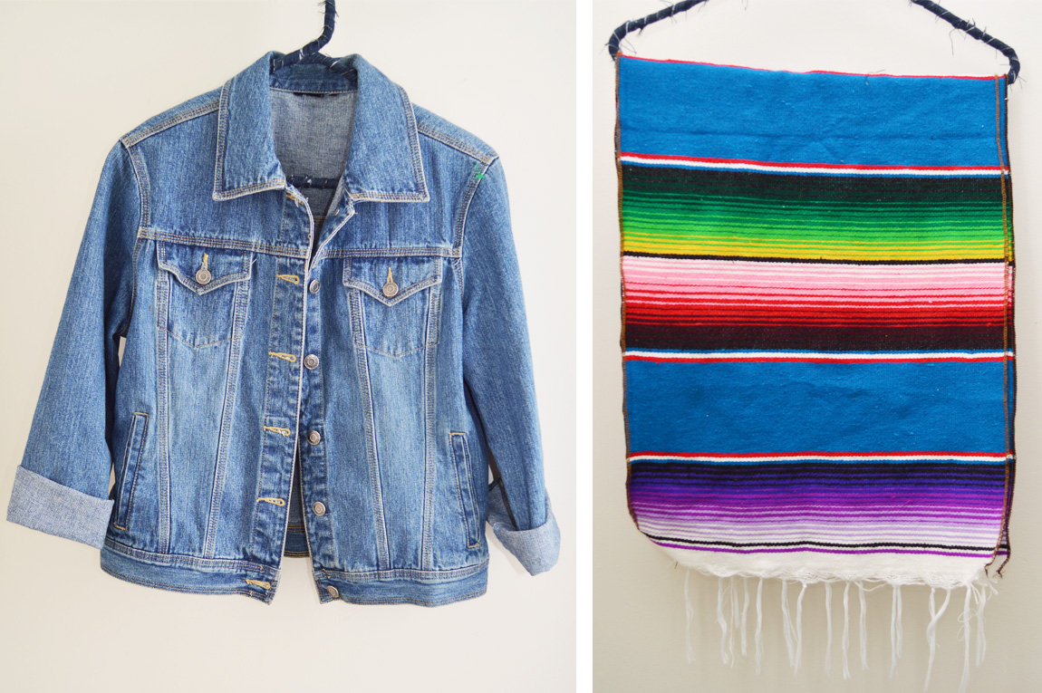 DIY Blanket Denim Jacket