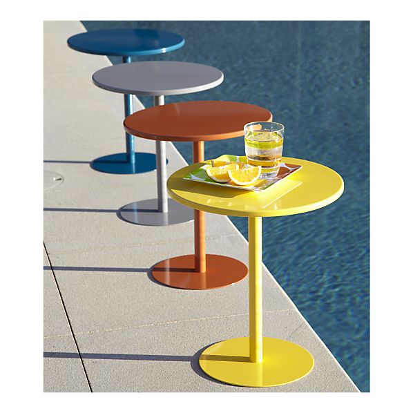 Spiral Style Colorful Side Tables from Crate & Barrel