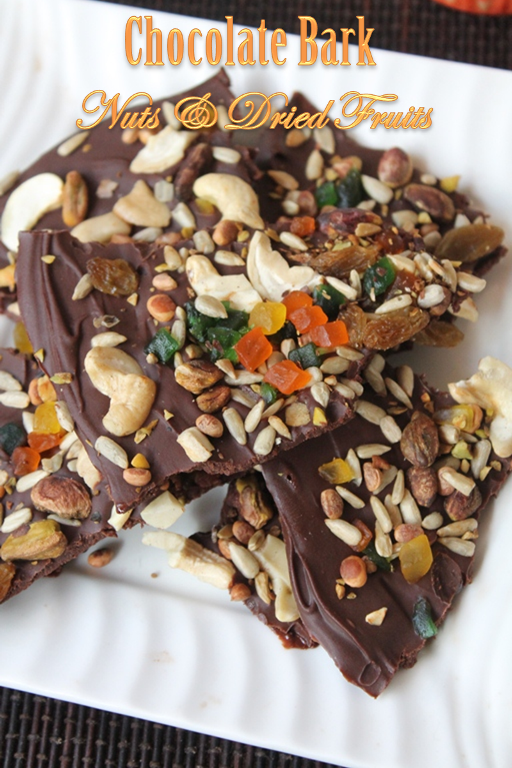 Easy Chocolate Bark Recipe Chocolate Bark with Nuts & Dried Fruits