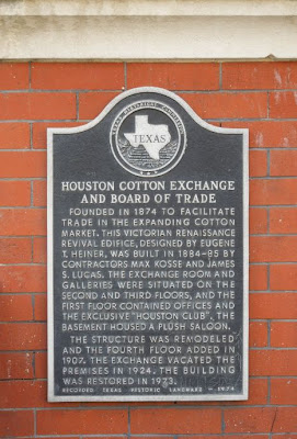 Image of Texas Historical Marker: Houston Cotton Exchange and Board of Trade