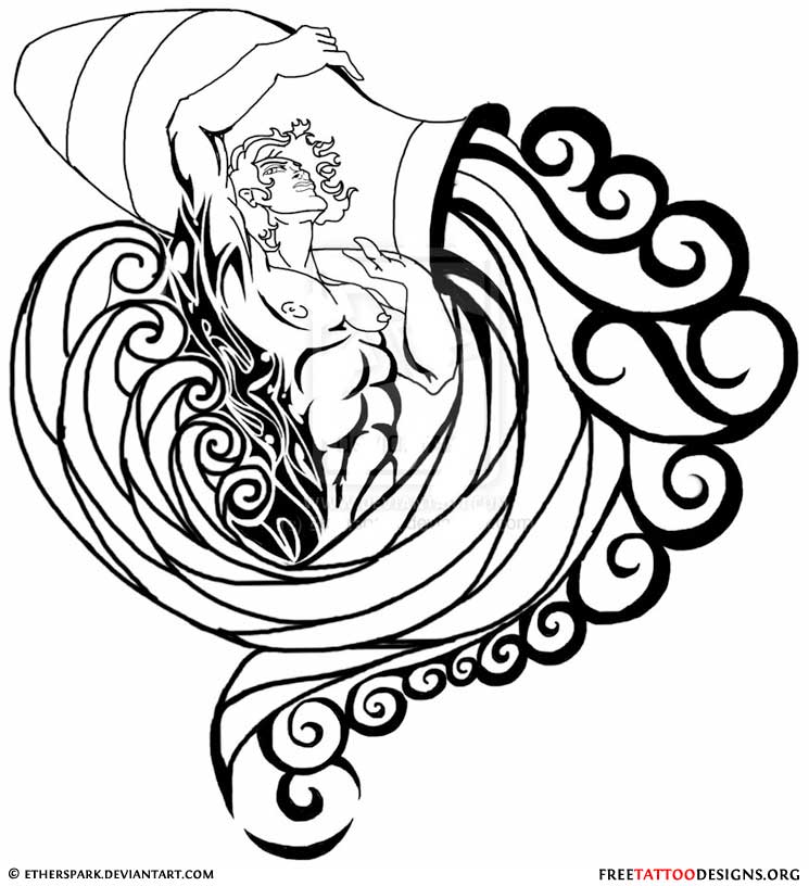 aquarius tattoos aquarius tattoos