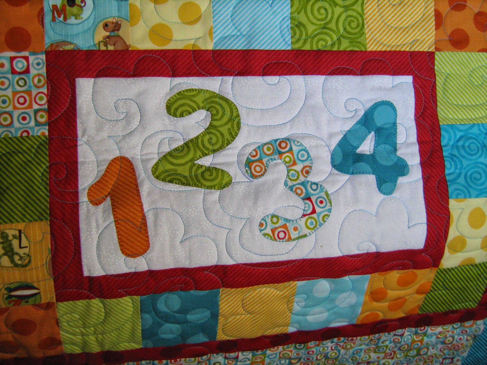 Inch by Inch Quilting Sweet Dreams a baby quilt by Joan