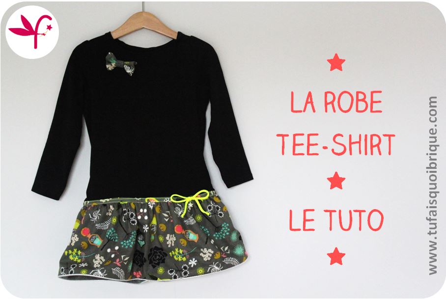 La robe teeshirt d'Automne! LE TUTO Robe tee shirt, Couture vetement
