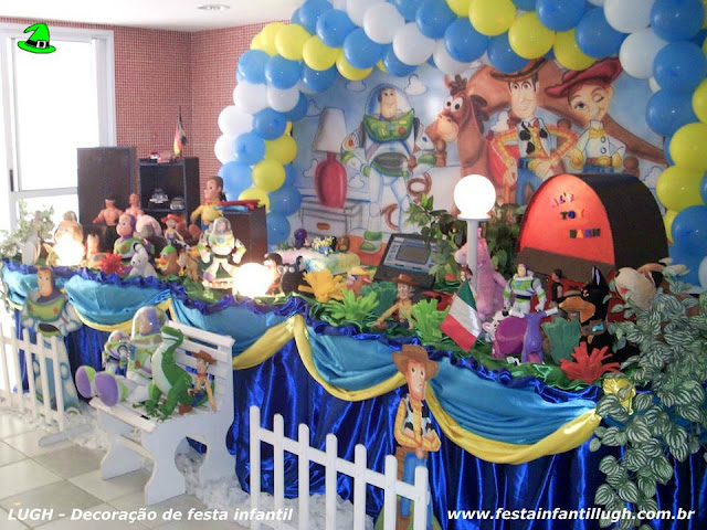 Toy Story - Decoração tradicional luxo Decoração de aniversário Toy Story - Festa infantil - Tradicional luxo