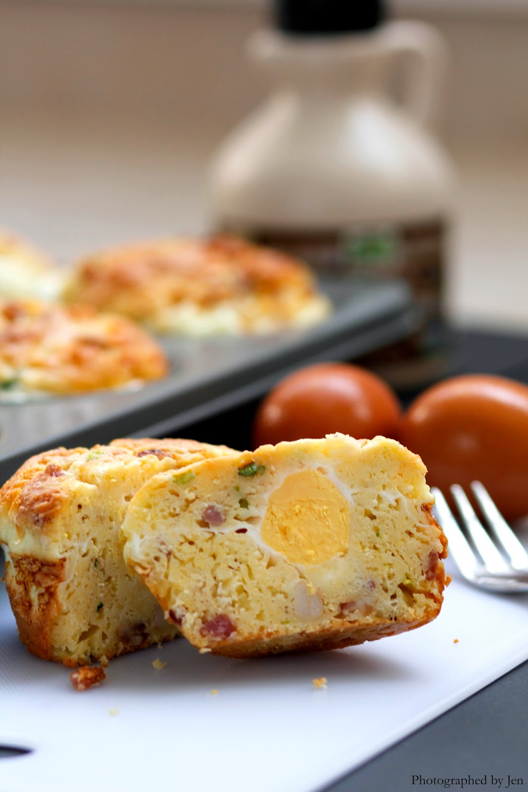 In Cookie Haven Maple Glazed Bacon and Egg Muffins