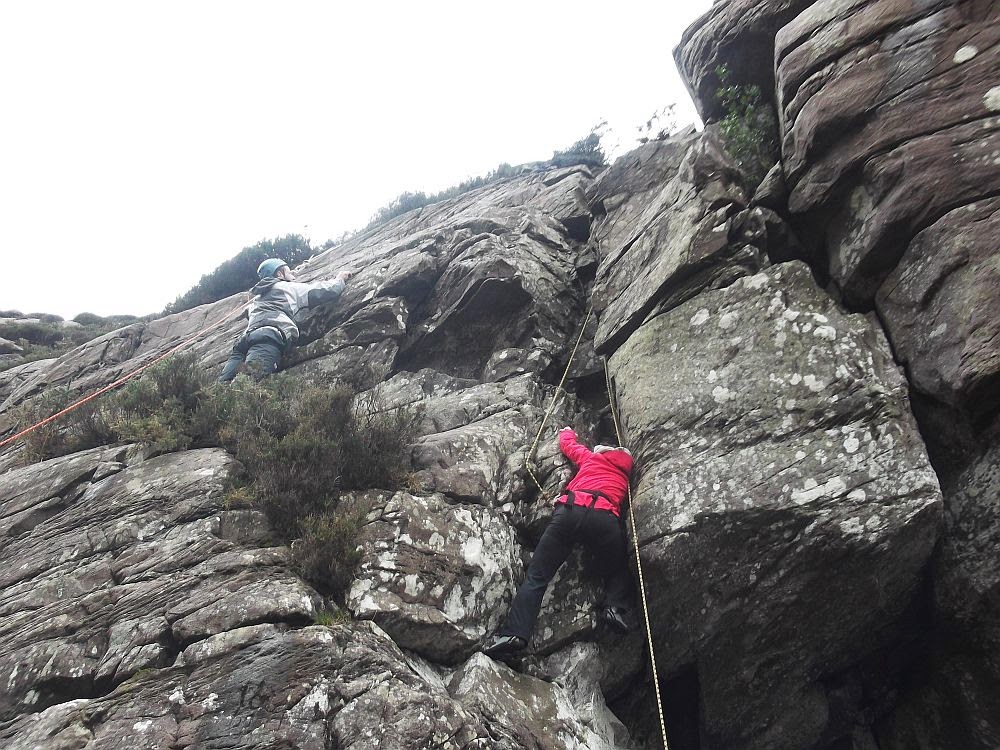 Outdoors Ireland Learn To Rock Climb Training; In Gap Of Dunloe Kerry