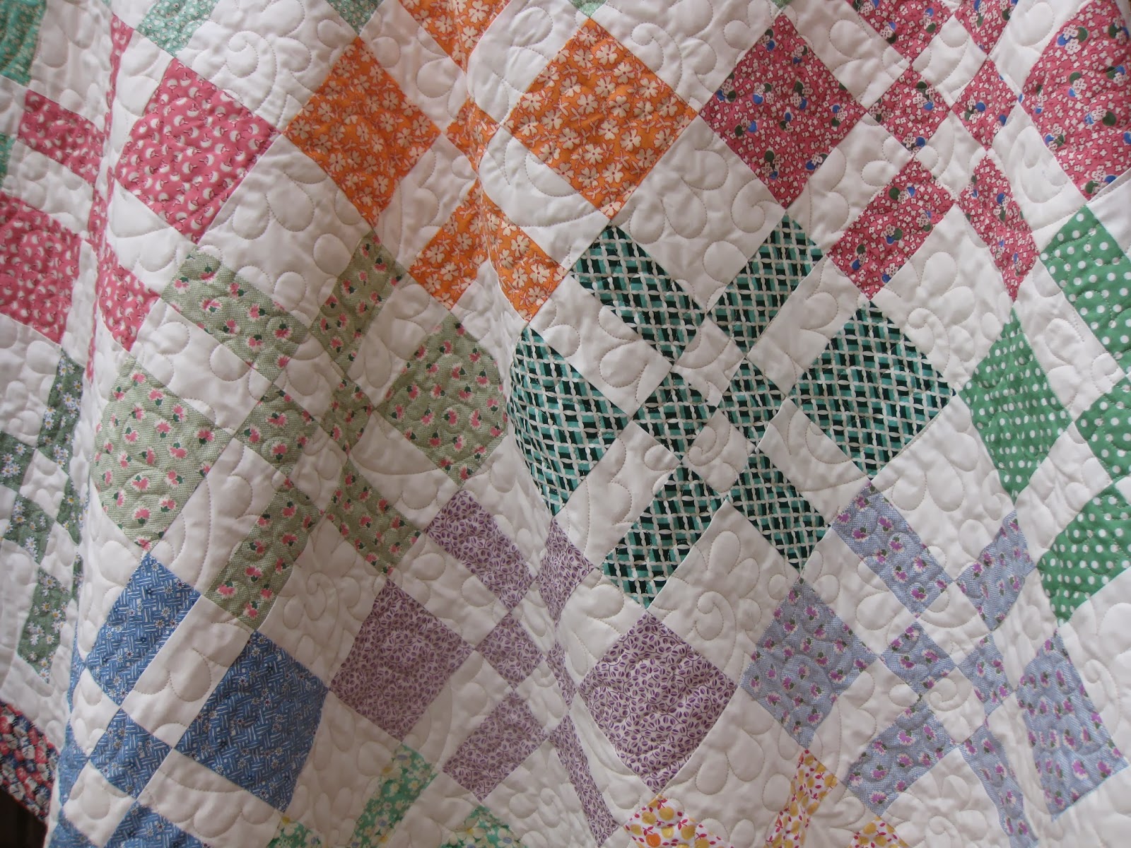 Millie's Quilting Disappearing Four patch quilt